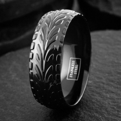 Black stainless steel men - stainless, men's